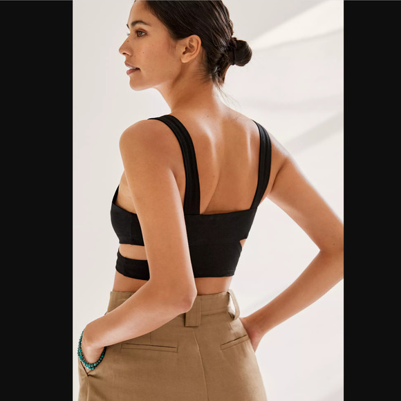 NWT Anthropologie Maeve Strappy Cut-Out Bra Top - Large - Picture 3 of 5